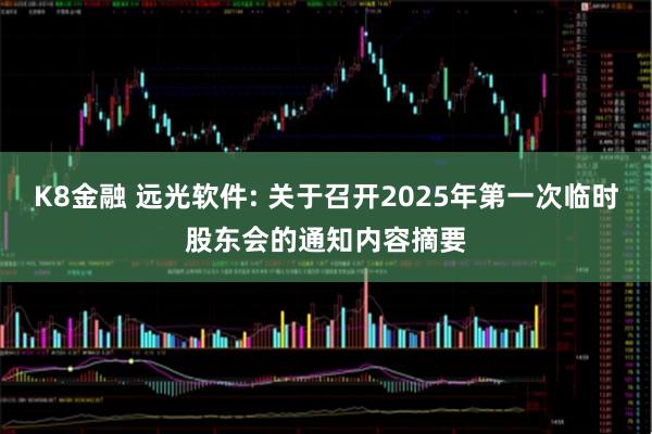 K8金融 远光软件: 关于召开2025年第一次临时股东会的通知内容摘要