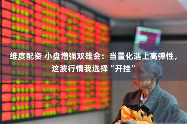 维度配资 小盘增强双雄会：当量化遇上高弹性，这波行情我选择“开挂”