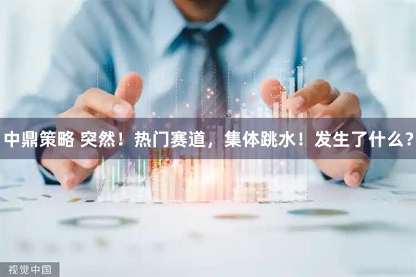 中鼎策略 突然！热门赛道，集体跳水！发生了什么？